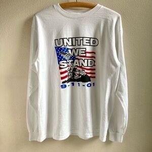 9/11 Long Sleeve United We Stand September 11 - Large Fruit Of The Loom T-shirt